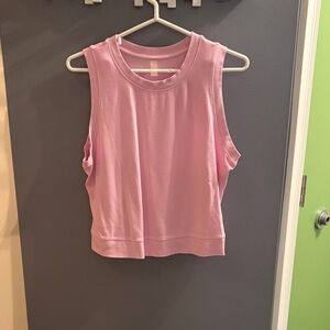 Light Pink Ribbed Sleeveless Top